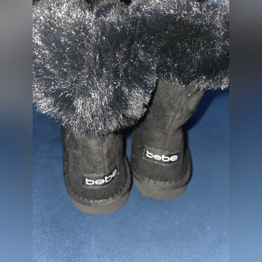 Bebe  Black Fur Boots